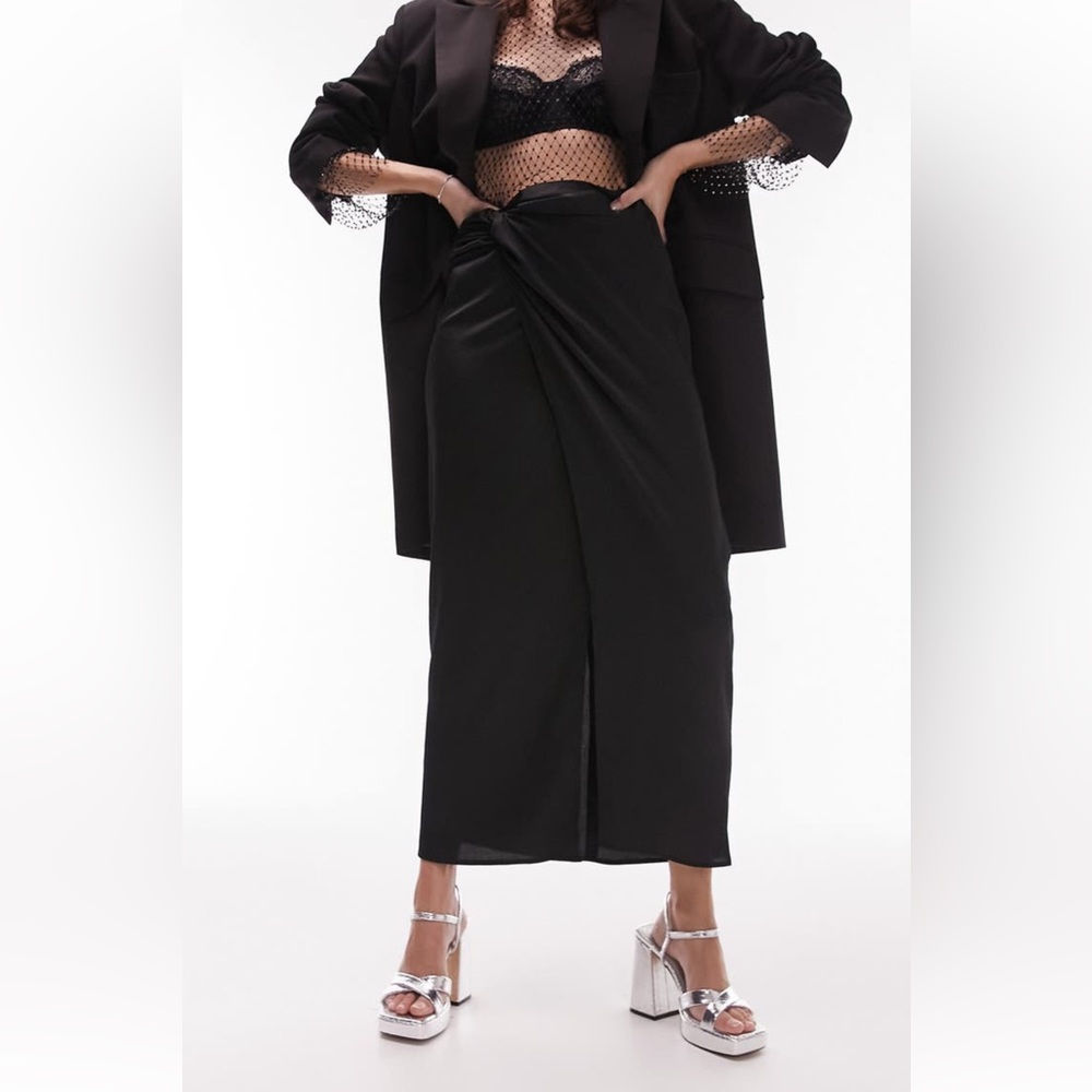 NWT Top Shop Knot Midi Skirt